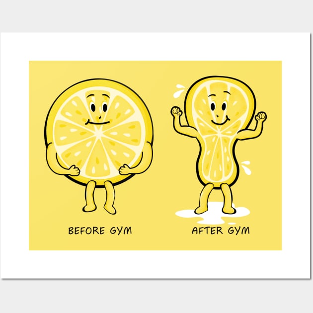 Lemon Gym Wall Art by GedWorks